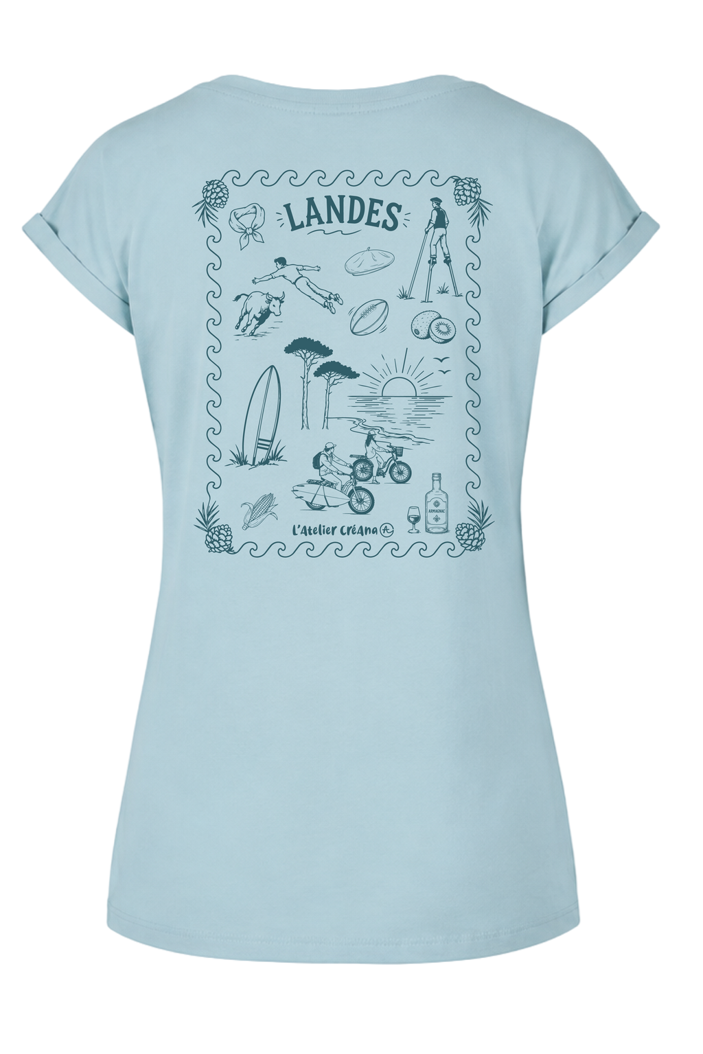 T-SHIRT LES LANDES - FEMME