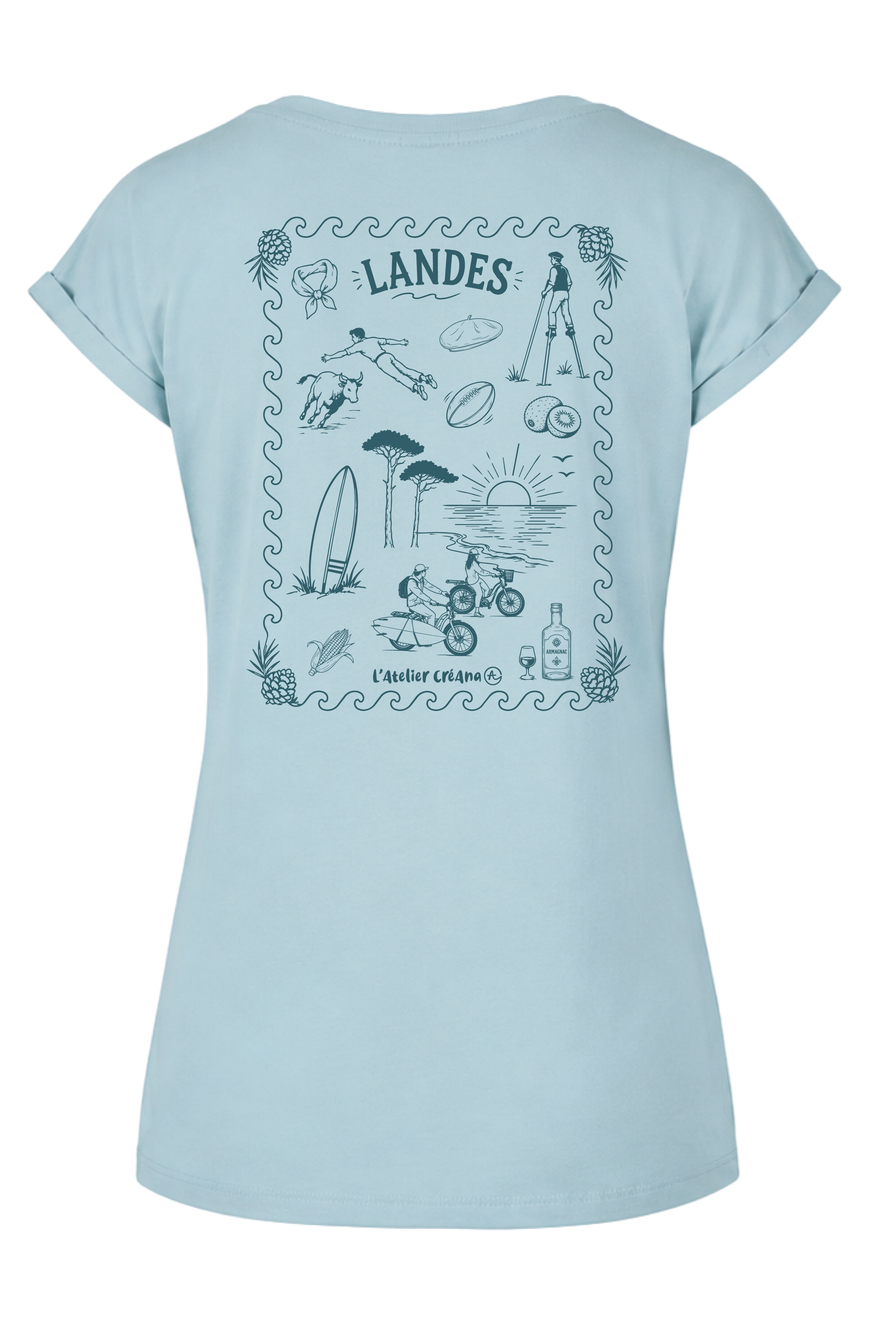 T-SHIRT LES LANDES - FEMME