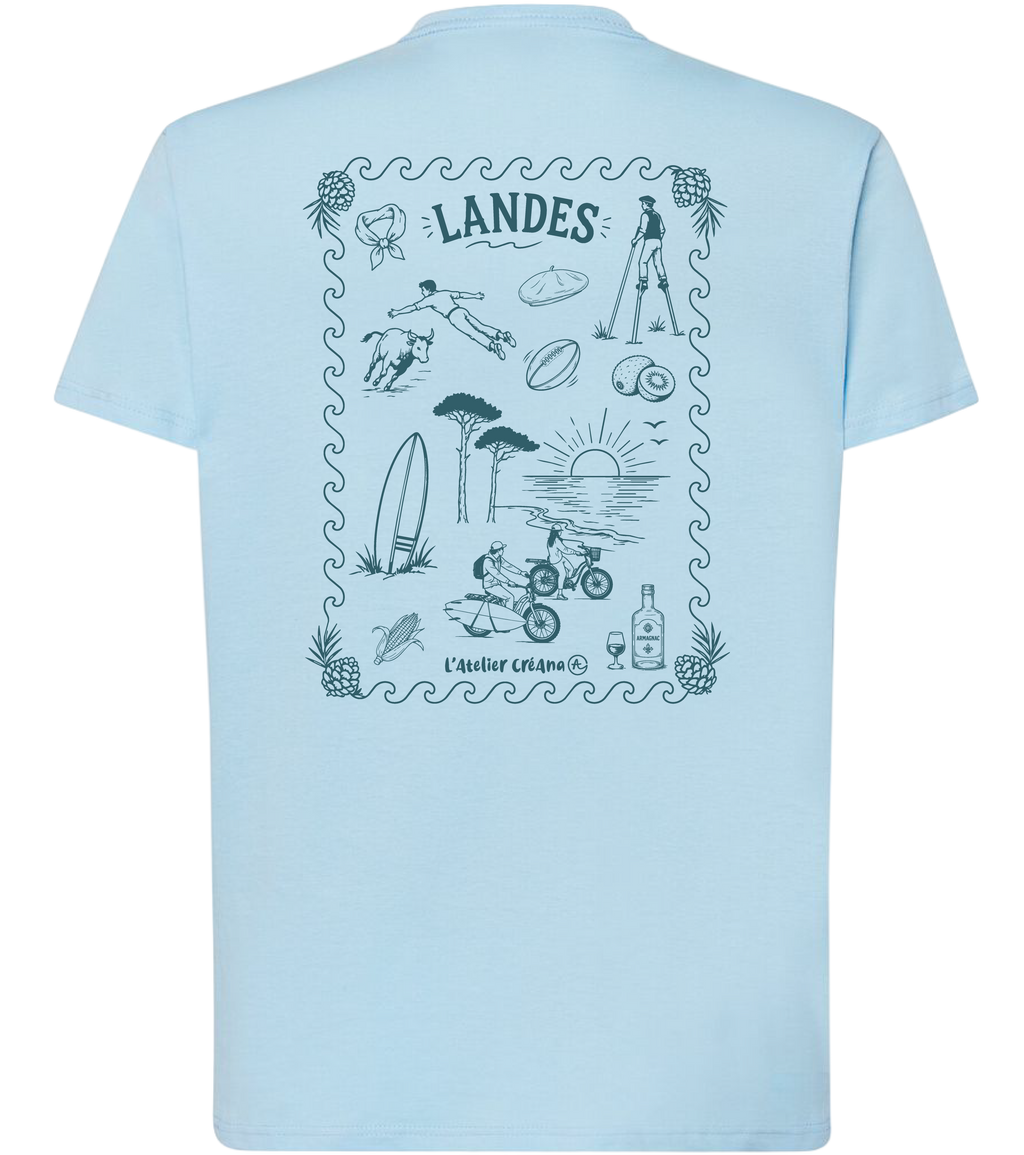 T-SHIRT LES LANDES - HOMME / MIXTE